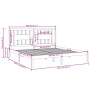 Estructura de cama madera maciza de pino blanco 200x200 cm de vidaXL, Camas y somieres - Ref: Foro24-3104084, Precio: 141,32 ...
