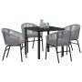 Conjunto de Comedor de Jardín 5 pcs Antracita en Sillas de jardín | Comprar online en Foru.es
