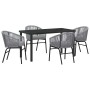 Conjunto de Comedor de Jardín 5 pcs Antracita en Sillas de jardín | Comprar online en Foru.es