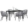 Conjunto de Comedor de Jardín 5 pcs Antracita en Sillas de jardín | Comprar online en Foru.es