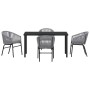 Conjunto de Comedor de Jardín 5 pcs Antracita en Sillas de jardín | Comprar online en Foru.es