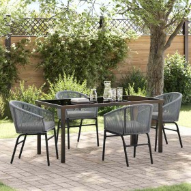 Conjunto de Comedor de Jardín 5 pcs Antracita en Sillas de jardín | Comprar online en Foru.es