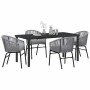 Conjunto de Comedor de Jardín 5 pcs Antracita en Sillas de jardín | Comprar online en Foru.es
