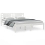 Estructura de cama madera maciza de pino blanco 120x200 cm de vidaXL, Camas y somieres - Ref: Foro24-3104214, Precio: 122,61 ...