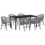 Conjunto de Comedor de Jardín 7 pcs Antracita en Sillas de jardín | Comprar online en Foru.es