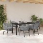 Conjunto de Comedor de Jardín 7 pcs Antracita en Sillas de jardín | Comprar online en Foru.es