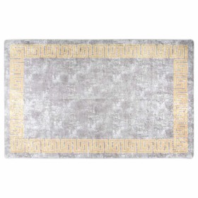 Alfombra lavable antideslizante gris 160x230 cm en Alfombras | Comprar online en Foru.es