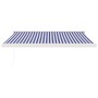 Toldo retráctil aluminio y tela azul y blanco 3,5x2,5 m de vidaXL, Toldos - Ref: Foro24-3154572, Precio: 571,52 €, Descuento: %