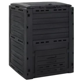 Compostador de jardín negro 280 L polipropileno de vidaXL, Compostadores - Ref: Foro24-152202, Precio: 82,64 €, Descuento: %