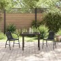 Conjunto de Comedor de Jardín 3 pcs Negro en Sillas de jardín | Comprar online en Foru.es