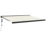 Toldo retráctil aluminio y tela color crema 4,5x3 m de vidaXL, Toldos - Ref: Foro24-3154604, Precio: 716,79 €, Descuento: %