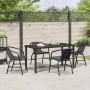 Conjunto de Comedor de Jardín 5 pcs Negro en Sillas de jardín | Comprar online en Foru.es