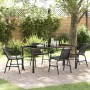 Conjunto de Comedor de Jardín 5 pcs Negro en Sillas de jardín | Comprar online en Foru.es