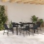 Conjunto de Comedor de Jardín 7 pcs Negro en Sillas de jardín | Comprar online en Foru.es