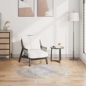 Alfombra lavable antideslizante gris φ120 cm en Alfombras | Comprar online en Foru.es