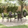 Conjunto de Comedor de Jardín 5 pcs Marrón en Sillas de jardín | Comprar online en Foru.es
