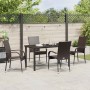 Conjunto de Comedor de Jardín 5 pcs Marrón en Sillas de jardín | Comprar online en Foru.es