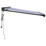 Toldo retráctil aluminio y tela azul y blanco 3x2,5 m de vidaXL, Toldos - Ref: Foro24-3154596, Precio: 501,12 €, Descuento: %