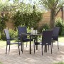 Conjunto de Comedor de Jardín 5 pcs Negro en Sillas de jardín | Comprar online en Foru.es
