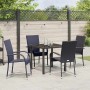Conjunto de Comedor de Jardín 5 pcs Negro en Sillas de jardín | Comprar online en Foru.es