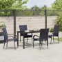 Conjunto de Comedor de Jardín 5 pcs Negro en Sillas de jardín | Comprar online en Foru.es