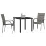 Conjunto de Comedor de Jardín 3 pcs Gris en Sillas de jardín | Comprar online en Foru.es