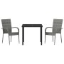Conjunto de Comedor de Jardín 3 pcs Gris en Sillas de jardín | Comprar online en Foru.es