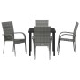 Conjunto de Comedor de Jardín 5 pcs Gris en Sillas de jardín | Comprar online en Foru.es