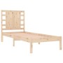 Estructura de cama de madera maciza de pino 90x200 cm de vidaXL, Camas y somieres - Ref: Foro24-3104203, Precio: 92,41 €, Des...