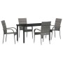 Conjunto de Comedor de Jardín 5 pcs Gris en Sillas de jardín | Comprar online en Foru.es