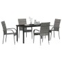Conjunto de Comedor de Jardín 5 pcs Gris en Sillas de jardín | Comprar online en Foru.es