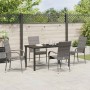 Conjunto de Comedor de Jardín 5 pcs Gris en Sillas de jardín | Comprar online en Foru.es