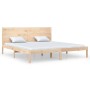 Estructura de cama de madera maciza de pino 200x200 cm de vidaXL, Camas y somieres - Ref: Foro24-3104173, Precio: 170,11 €, D...