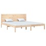 Estructura de cama de madera maciza de pino 200x200 cm de vidaXL, Camas y somieres - Ref: Foro24-3104173, Precio: 170,11 €, D...