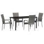 Conjunto de Comedor de Jardín 5 pcs Gris en Sillas de jardín | Comprar online en Foru.es