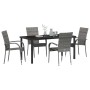 Conjunto de Comedor de Jardín 5 pcs Gris en Sillas de jardín | Comprar online en Foru.es