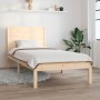 Estructura de cama de madera maciza de pino 90x200 cm de vidaXL, Camas y somieres - Ref: Foro24-3104138, Precio: 88,58 €, Des...