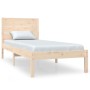 Estructura de cama de madera maciza de pino 90x200 cm de vidaXL, Camas y somieres - Ref: Foro24-3104138, Precio: 88,58 €, Des...