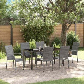 Conjunto de Comedor de Jardín 7 pcs Gris en Sillas de jardín | Comprar online en Foru.es