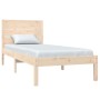 Estructura de cama de madera maciza de pino 90x200 cm de vidaXL, Camas y somieres - Ref: Foro24-3104138, Precio: 88,58 €, Des...