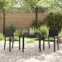Conjunto de Comedor de Jardín 3 pcs Negro en Sillas de jardín | Comprar online en Foru.es