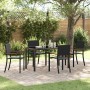 Conjunto de Comedor de Jardín 5 pcs Negro en Sillas de jardín | Comprar online en Foru.es