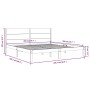 Estructura de cama madera maciza de pino blanco 200x200 cm de vidaXL, Camas y somieres - Ref: Foro24-3104174, Precio: 193,30 ...