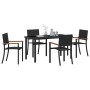 Conjunto de Comedor de Jardín 5 pcs Negro en Sillas de jardín | Comprar online en Foru.es