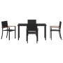 Conjunto de Comedor de Jardín 5 pcs Negro en Sillas de jardín | Comprar online en Foru.es