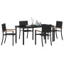 Conjunto de Comedor de Jardín 5 pcs Negro en Sillas de jardín | Comprar online en Foru.es