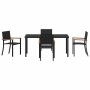 Conjunto de Comedor de Jardín 5 pcs Negro en Sillas de jardín | Comprar online en Foru.es