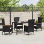 Conjunto de Comedor de Jardín con cojín 5 pcs Negro en Sillas de jardín | Comprar online en Foru.es