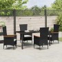 Conjunto de Comedor de Jardín con cojín 5 pcs Negro en Sillas de jardín | Comprar online en Foru.es