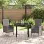 Conjunto de Comedor de Jardín con cojín 3 pcs Gris en Sillas de jardín | Comprar online en Foru.es